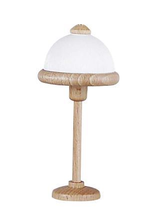 Stehlampe Holz, weiss