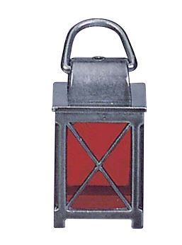 Krippenlaterne Zinn, Höhe 35 mm, rot