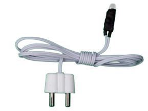 LED 5mm mit Kabel und Stecker in weiß
